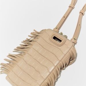 Maje Embossed leather M phone case